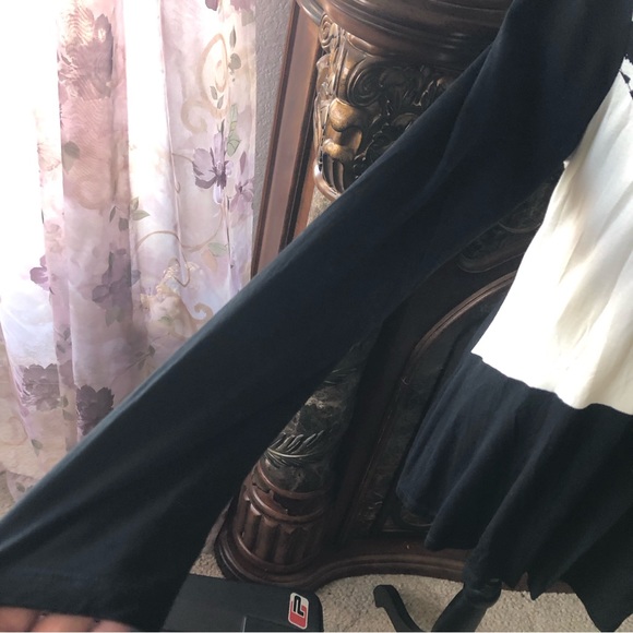 Cable & Gauge black and white lightweight button front jacket NWT L - Picture 3 of 9